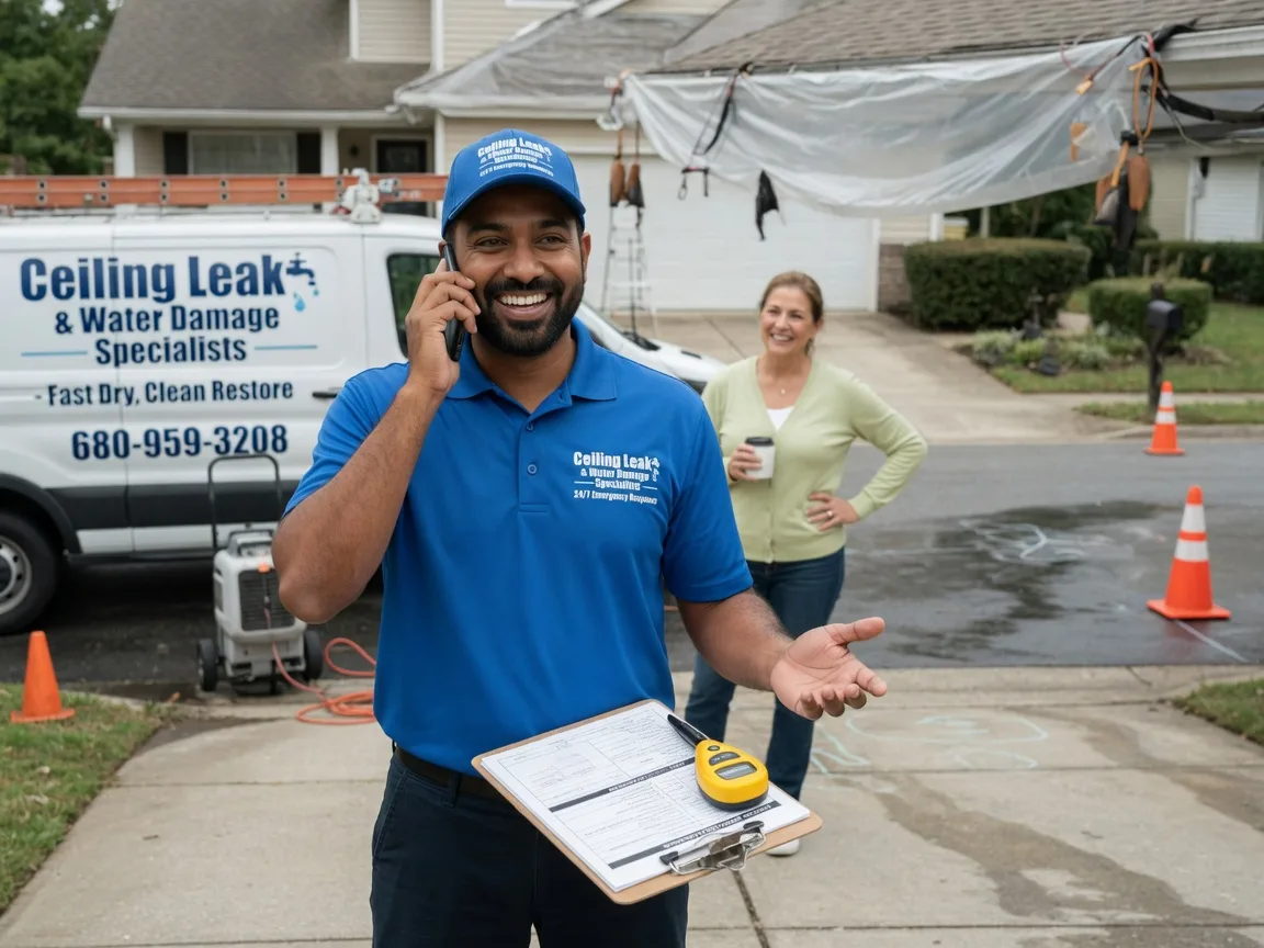 Ceiling Leak Cleanup Sapulpa, OK FAQs
